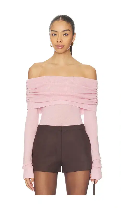 Light Merino Off Shoulder Sweater Light Merino Off Shoulder Sweater