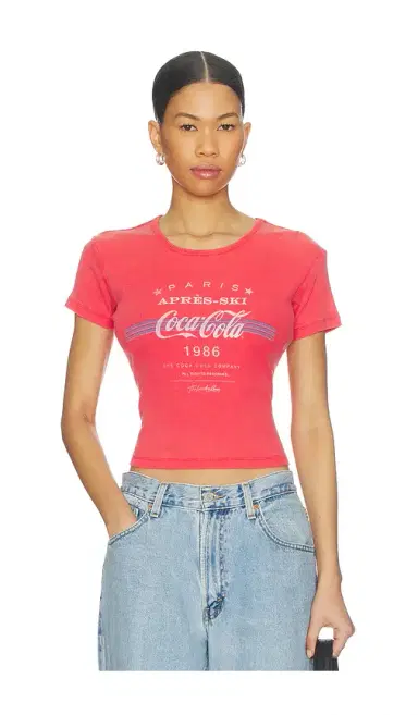 The Laundry Room Apres Ski Coca Cola Baby Tee | Thumbnail 1 The Laundry Room Apres Ski Coca Cola Baby Tee | Thumbnail 1