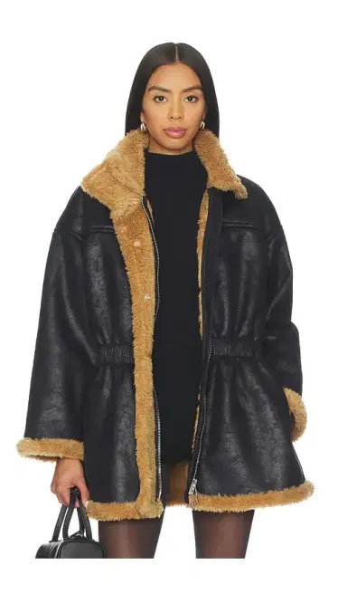 SIMONMILLER Yara Faux Shearling Jacket | Thumbnail 2 SIMONMILLER Yara Faux Shearling Jacket | Thumbnail 2