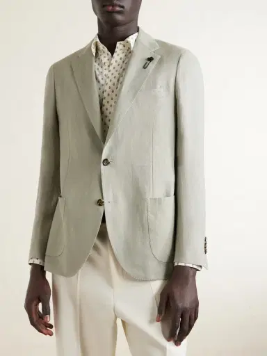 Lardini Linen Blazer - Men | Thumbnail 3 Lardini Linen Blazer - Men | Thumbnail 3