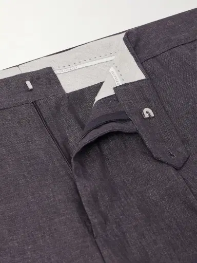 Brunello Cucinelli Slim-Fit Pleated Linen Suit Trousers - Men | Thumbnail 6 Brunello Cucinelli Slim-Fit Pleated Linen Suit Trousers - Men | Thumbnail 6