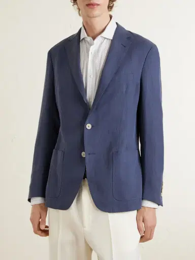 ELEVENTY Lyocell and Linen-Blend Suit Jacket - Men | Thumbnail 3 ELEVENTY Lyocell and Linen-Blend Suit Jacket - Men | Thumbnail 3