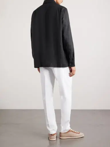 Brunello Cucinelli Linen Overshirt - Men | Thumbnail 4 Brunello Cucinelli Linen Overshirt - Men | Thumbnail 4