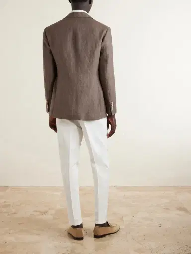 Brunello Cucinelli Linen Suit Jacket - Men | Thumbnail 4 Brunello Cucinelli Linen Suit Jacket - Men | Thumbnail 4