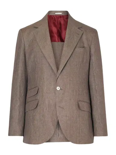 Brunello Cucinelli Linen Suit Jacket - Men | Thumbnail 1 Brunello Cucinelli Linen Suit Jacket - Men | Thumbnail 1