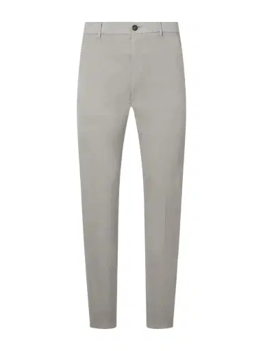 ELEVENTY Straight-Leg Pleated Stretch Cotton and Silk-Blend Trousers - Men | Thumbnail 1 ELEVENTY Straight-Leg Pleated Stretch Cotton and Silk-Blend Trousers - Men | Thumbnail 1
