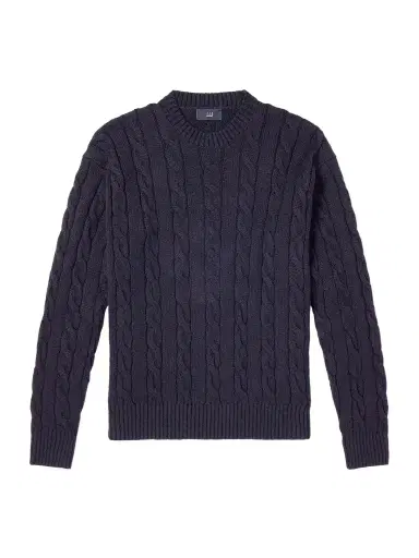 dunhill Cable-Knit Cotton Sweater - Men | Thumbnail 1 dunhill Cable-Knit Cotton Sweater - Men | Thumbnail 1