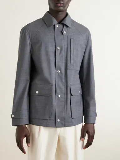 Brunello Cucinelli Virgin Wool Field Jacket - Men | Thumbnail 3 Brunello Cucinelli Virgin Wool Field Jacket - Men | Thumbnail 3