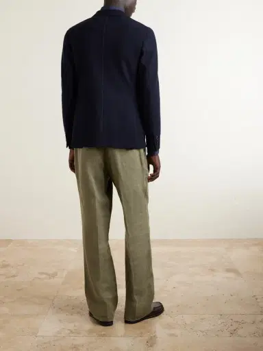 Zegna Wool and Cotton-Blend Piqué Blazer - Men | Thumbnail 4 Zegna Wool and Cotton-Blend Piqué Blazer - Men | Thumbnail 4