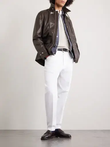 Brunello Cucinelli Leather Jacket - Men | Thumbnail 2 Brunello Cucinelli Leather Jacket - Men | Thumbnail 2