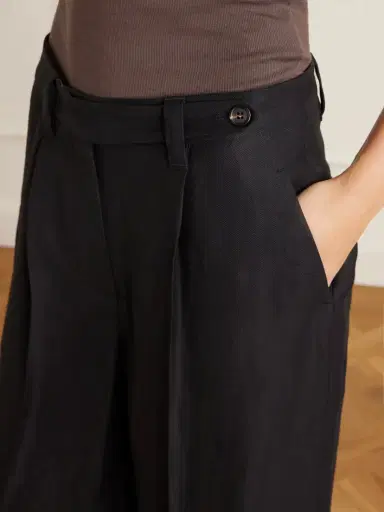 Brunello Cucinelli Pleated Woven Wide-leg Pants | Thumbnail 5 Brunello Cucinelli Pleated Woven Wide-leg Pants | Thumbnail 5