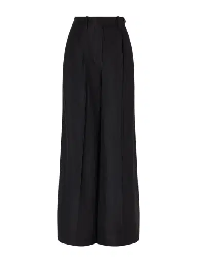 Brunello Cucinelli Pleated Woven Wide-leg Pants | Thumbnail 1 Brunello Cucinelli Pleated Woven Wide-leg Pants | Thumbnail 1