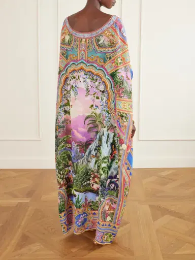 Camilla Crystal-embellished Printed Silk Crepe De Chine Kaftan | Thumbnail 4 Camilla Crystal-embellished Printed Silk Crepe De Chine Kaftan | Thumbnail 4