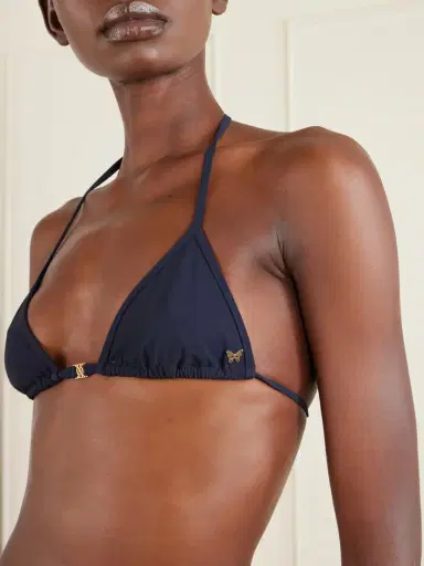 Kiki de Montparnasse Coeur Embellished Triangle Halterneck Bikini Top | Thumbnail 4 Kiki de Montparnasse Coeur Embellished Triangle Halterneck Bikini Top | Thumbnail 4