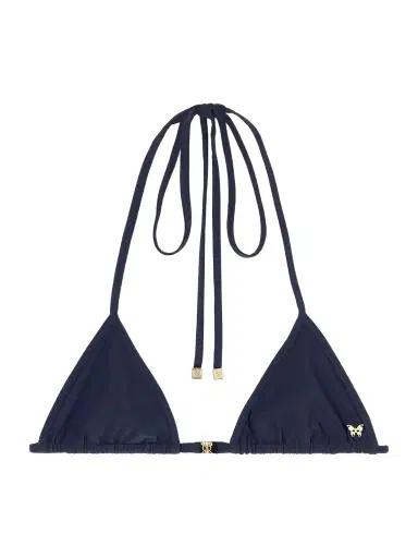 Kiki de Montparnasse Coeur Embellished Triangle Halterneck Bikini Top | Thumbnail 1 Kiki de Montparnasse Coeur Embellished Triangle Halterneck Bikini Top | Thumbnail 1