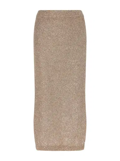 Brunello Cucinelli Sequined Knitted Midi Skirt | Thumbnail 1 Brunello Cucinelli Sequined Knitted Midi Skirt | Thumbnail 1