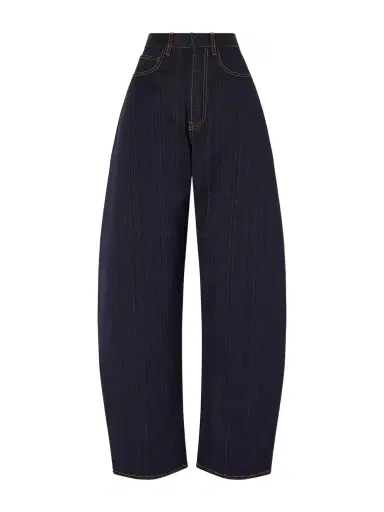 Alaïa Denim High-rise Barrel-leg Jeans | Thumbnail 1 Alaïa Denim High-rise Barrel-leg Jeans | Thumbnail 1