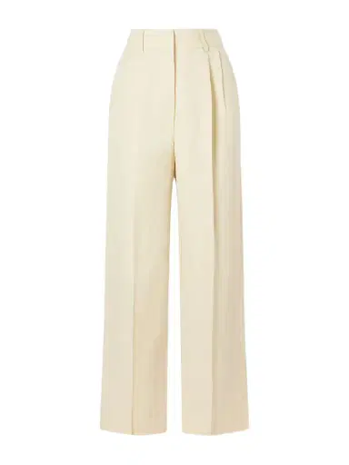 Blazé Milano Savannah Pleated Linen And Silk-blend Straight-leg Pants | Thumbnail 1 Blazé Milano Savannah Pleated Linen And Silk-blend Straight-leg Pants | Thumbnail 1