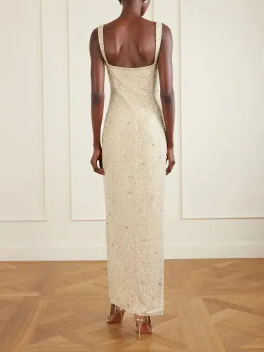 Clio Peppiatt Pamela Embellished Stretch-mesh Gown | Thumbnail 3 Clio Peppiatt Pamela Embellished Stretch-mesh Gown | Thumbnail 3