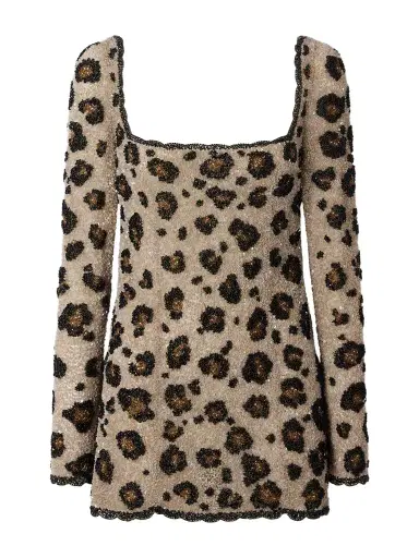Clio Peppiatt The Leo Embellished Sequined Tulle Mini Dress | Thumbnail 1 Clio Peppiatt The Leo Embellished Sequined Tulle Mini Dress | Thumbnail 1