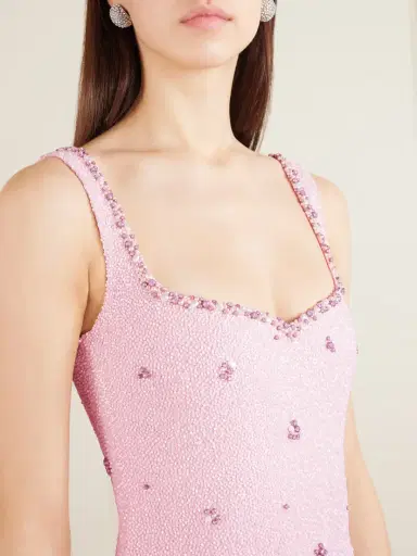 Clio Peppiatt Sophia Embellished Stretch-mesh Gown | Thumbnail 4 Clio Peppiatt Sophia Embellished Stretch-mesh Gown | Thumbnail 4