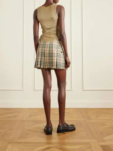 Burberry Ruched Ribbed Jersey Tank Top | Thumbnail 4 Burberry Ruched Ribbed Jersey Tank Top | Thumbnail 4