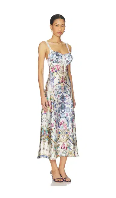 Camilla Gathered Bodice Bias Dress | Thumbnail 2 Camilla Gathered Bodice Bias Dress | Thumbnail 2