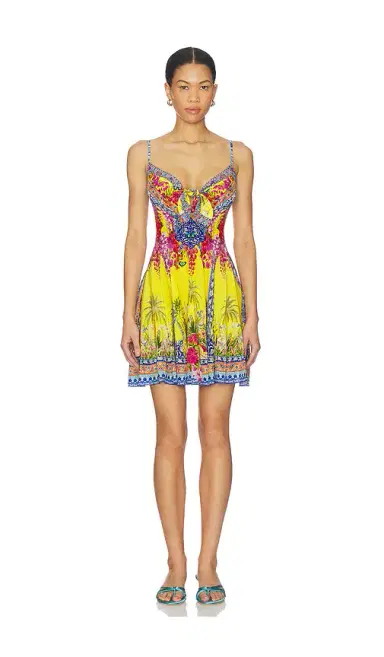 Camilla Short Dress With Tie Front | Thumbnail 1 Camilla Short Dress With Tie Front | Thumbnail 1