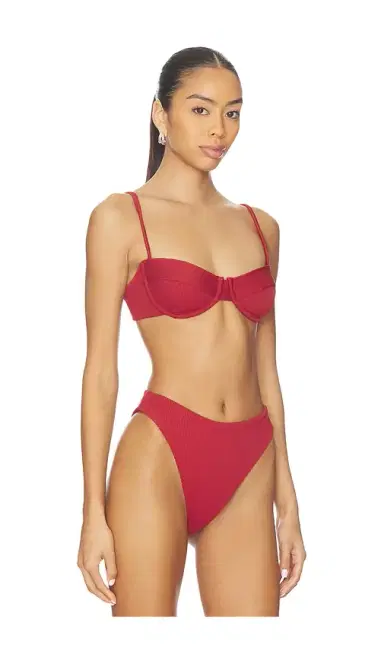 HAIGHT. Ribbed Lycra Vintage Bikini Top | Thumbnail 2 HAIGHT. Ribbed Lycra Vintage Bikini Top | Thumbnail 2