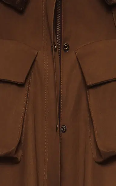 A.W.A.K.E. MODE Pocket-Detailed Flared Cotton Gabardine Trench Coat | Thumbnail 6 A.W.A.K.E. MODE Pocket-Detailed Flared Cotton Gabardine Trench Coat | Thumbnail 6