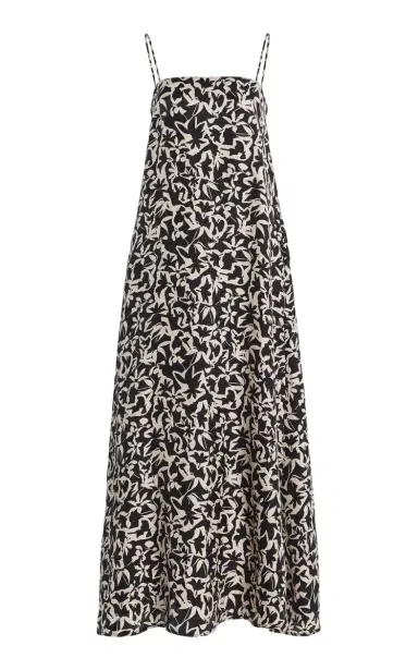 Asceno Melfi Flared Silk Maxi Dress | Thumbnail 6 Asceno Melfi Flared Silk Maxi Dress | Thumbnail 6