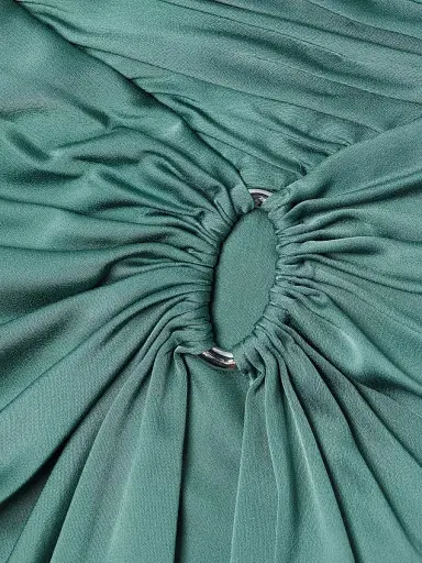 Aidan Mattox Women's Satin O-Ring Strapless Column Gown - Cool Mint | Thumbnail 6 Aidan Mattox Women's Satin O-Ring Strapless Column Gown - Cool Mint | Thumbnail 6