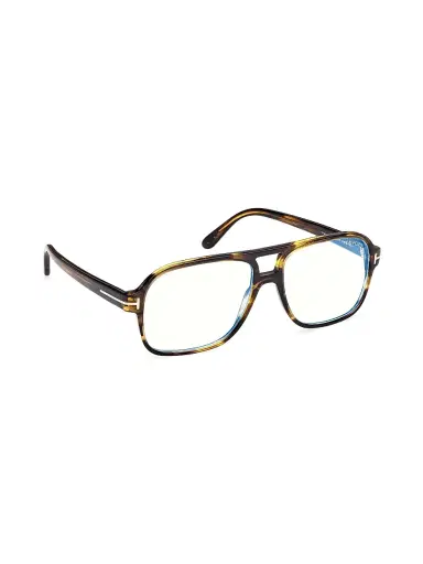 Tom Ford Men's 58MM Blue Block Aviator Eyeglasses - Brown | Thumbnail 8 Tom Ford Men's 58MM Blue Block Aviator Eyeglasses - Brown | Thumbnail 8