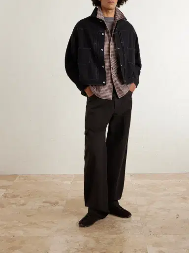 Story Mfg. PA Camp-Collar Patchwork Checked Organic Cotton Shirt - Men | Thumbnail 2 Story Mfg. PA Camp-Collar Patchwork Checked Organic Cotton Shirt - Men | Thumbnail 2