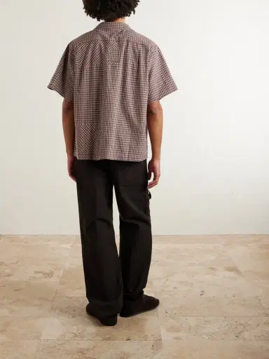 Story Mfg. PA Camp-Collar Patchwork Checked Organic Cotton Shirt - Men | Thumbnail 4 Story Mfg. PA Camp-Collar Patchwork Checked Organic Cotton Shirt - Men | Thumbnail 4