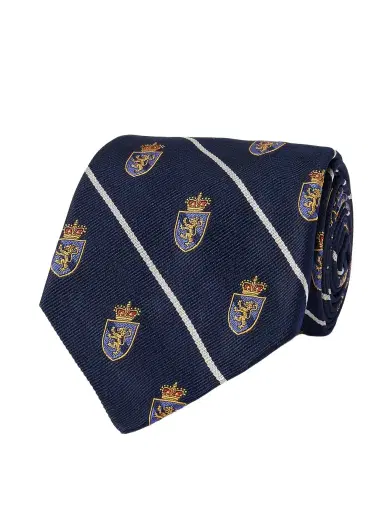 Polo Ralph Lauren Club 9cm Embroidered Striped Silk-Twill Tie - Men | Thumbnail 1 Polo Ralph Lauren Club 9cm Embroidered Striped Silk-Twill Tie - Men | Thumbnail 1