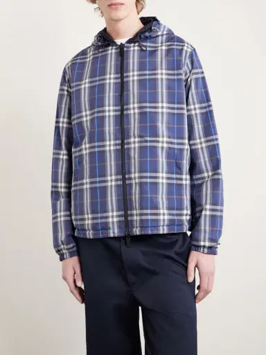 Burberry Hooded Checked Shell Jacket - Men | Thumbnail 3 Burberry Hooded Checked Shell Jacket - Men | Thumbnail 3