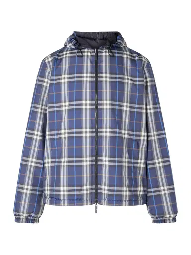 Burberry Hooded Checked Shell Jacket - Men | Thumbnail 1 Burberry Hooded Checked Shell Jacket - Men | Thumbnail 1