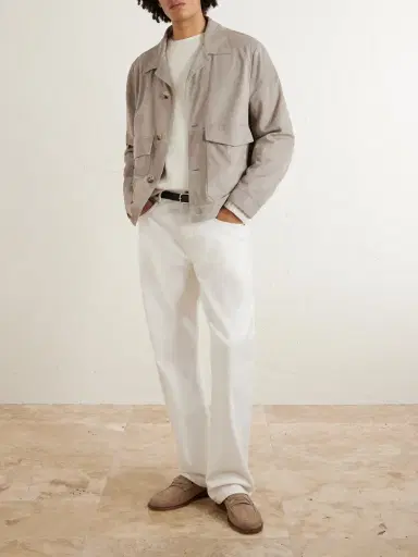 Brunello Cucinelli Suede Blouson Jacket - Men | Thumbnail 2 Brunello Cucinelli Suede Blouson Jacket - Men | Thumbnail 2