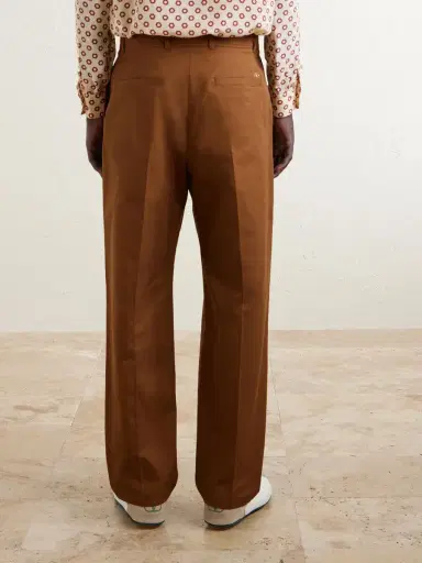 Valentino Garavani Straight-Leg Cotton-Gabardine Trousers - Men | Thumbnail 4 Valentino Garavani Straight-Leg Cotton-Gabardine Trousers - Men | Thumbnail 4