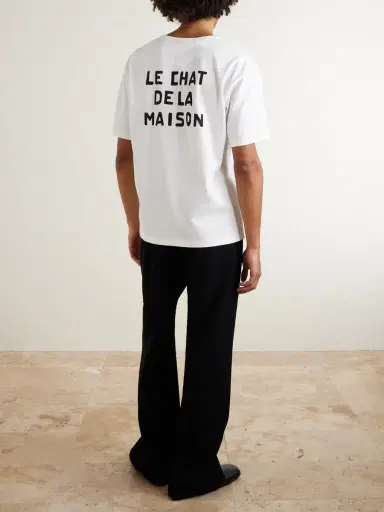 Valentino Garavani Le Chat De La Maison Printed Cotton-Jersey T-Shirt - Men | Thumbnail 4 Valentino Garavani Le Chat De La Maison Printed Cotton-Jersey T-Shirt - Men | Thumbnail 4