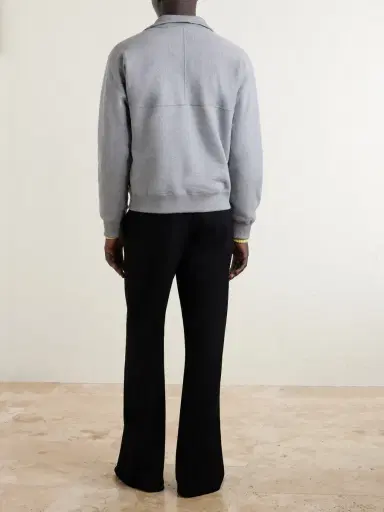 Jil Sander Cotton-Jersey Half-Zip Sweatshirt - Men | Thumbnail 4 Jil Sander Cotton-Jersey Half-Zip Sweatshirt - Men | Thumbnail 4