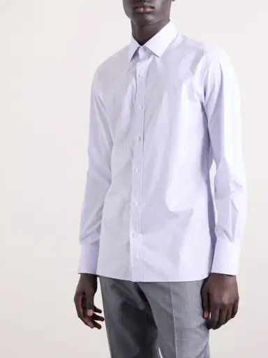 Tom Ford Prince of Wales Checked Cotton-Poplin Shirt - Men | Thumbnail 3 Tom Ford Prince of Wales Checked Cotton-Poplin Shirt - Men | Thumbnail 3