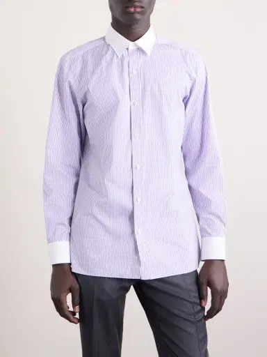 Tom Ford Striped Cotton-Poplin Shirt - Men | Thumbnail 3 Tom Ford Striped Cotton-Poplin Shirt - Men | Thumbnail 3