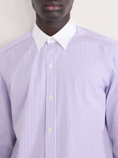 Tom Ford Striped Cotton-Poplin Shirt - Men | Thumbnail 4 Tom Ford Striped Cotton-Poplin Shirt - Men | Thumbnail 4