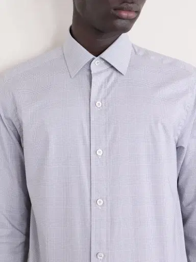Tom Ford Prince of Wales Checked Cotton-Poplin Shirt - Men | Thumbnail 4 Tom Ford Prince of Wales Checked Cotton-Poplin Shirt - Men | Thumbnail 4