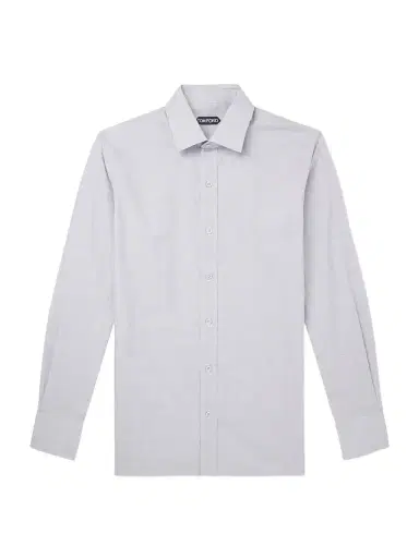 Tom Ford Prince of Wales Checked Cotton-Poplin Shirt - Men | Thumbnail 1 Tom Ford Prince of Wales Checked Cotton-Poplin Shirt - Men | Thumbnail 1