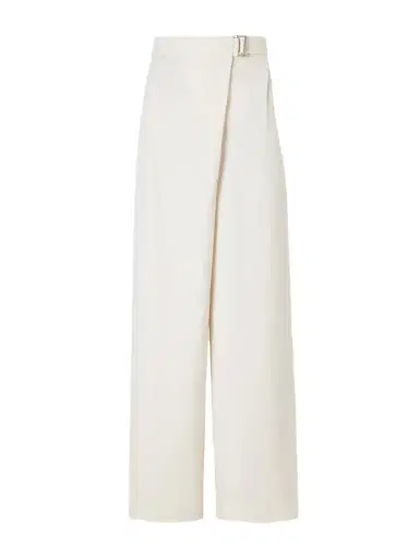 Brunello Cucinelli Belted Pleated Twill Wide-leg Pants | Thumbnail 1 Brunello Cucinelli Belted Pleated Twill Wide-leg Pants | Thumbnail 1