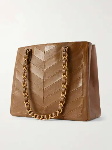 Valentino Garavani Jean Chain-detailed Paneled Leather Tote | Thumbnail 4 Valentino Garavani Jean Chain-detailed Paneled Leather Tote | Thumbnail 4