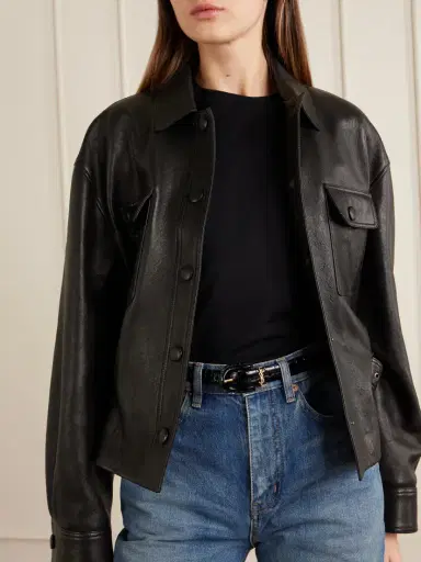 Saint Laurent Cassandre Embellished Croc-effect Leather Belt | Thumbnail 2 Saint Laurent Cassandre Embellished Croc-effect Leather Belt | Thumbnail 2